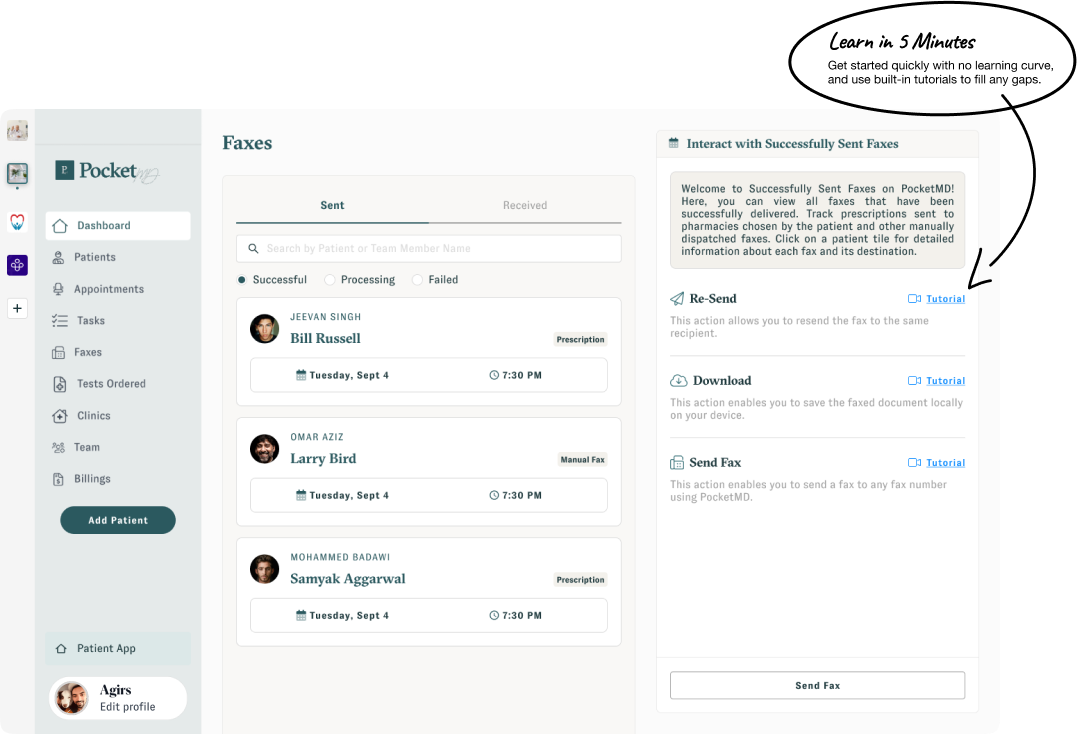 Learn within minutes